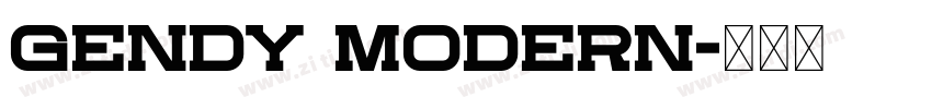 Gendy Modern字体转换